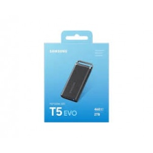 Samsung Portable SSD 8TB, T5 EVO, USB 3.2 Gen.1 (5Gbps) Type-C, [Sequential Read/Write : Up to 460 MB/sec /Up to 460 MB/sec], Black MU-PH8T0S/EU