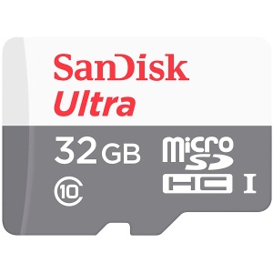 SANDISK Ultra microSDHC 32GB 100MB/s Class 10 UHS-I SDSQUNR-032G-GN3MN