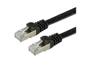 Secomp Value FTP PatchCord Cat6/Cl.E, flat, crna, 1.0m
