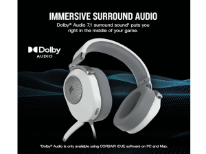 Slušalice CORSAIR HS65 SURROUND ŽICNE/CA-9011271-EU/bela
