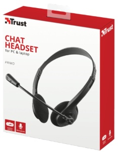 Slušalice TRUST Primo Chat Headset žicne/3,5mm+2x3,5mm/crna - Img 2