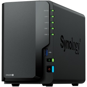 Synology DS225+, Tower, 2-bays 3.5'' SATA HDD/SSD, CPU Inte Celeron J4125 4-core (4-thread) 2.0 GHz, burst up to 2.7 GHz, 2 GB DDR4 non-ECC (expandable up to 6 GB), 1xRJ-45 1GbE LAN, 1xRJ-45 2.5 GbE LAN, 2xUSB 3.2 Gen 1, 1.3 kg, 3yr warranty DS225PLUS - Img 6