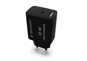 TA-UC-2AC12-01-BK Gembird USB punjac, 2-port USB-A+ USB-C, 2.4 A, Black