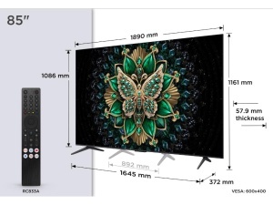 Televizor TCL 85C6K/QLED-Mini LED/85"/4K UHD/144Hz/Google TV/crna - Img 1