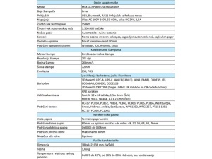Termalni štampac POS MLX OCPP-80S USB+Bluetooth - Img 1