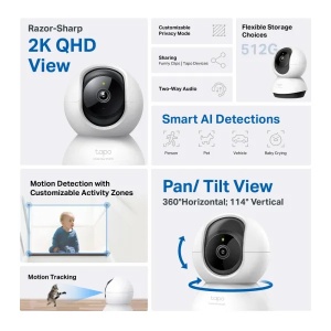 Wi-Fi kamera TP-Link Tapo C220 PZT/4MP/QHD/do 512GB - Img 5