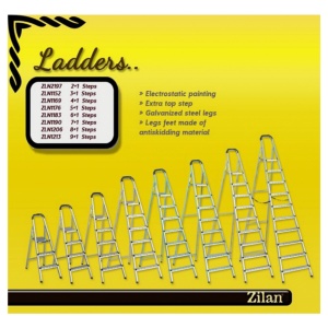 Zilan Lestve, metalne, 4+1 stepenik- ZLN1169 - Img 2