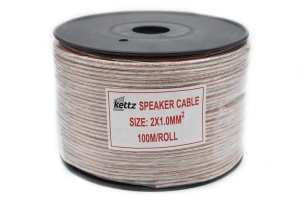 Zvučnički kabl 2x1.0mm Kettz ZK-100 100mROLL
