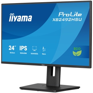 24 IPS 4 side slim bezel Green Choice EyeComfort EyeSafe 20 1920x1080 120Hz 15cm Height Adj Stand 1500 1 300cdm2 Speakers HDMI DisplayPort 3ms GTG USB XB2492HSU-B1 - Img 4