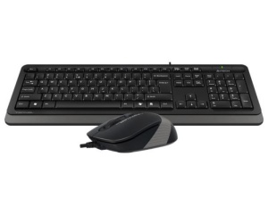 A4 TECH F1010 FSTYLER USB US siva tastatura + USB sivi miš - Img 2