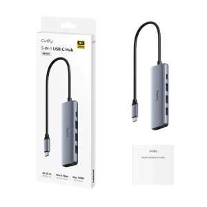 Adapter-konverter Cudy UH405 USB Tip C 1xUSB-A 3.0/2xUSB-A 2.0/HDMI - Img 2