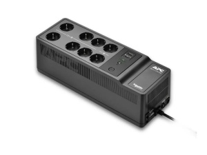 APC APC Back-UPS 850VA, Standby, Floor, 850VA/520W, 230V, AVR, 8x Schuko (6x Full + 2x Surge), USB Type-C & A Fast Charger Ports (Total 2.4A), PF 0.61 (Full load), Battery 9Ah (RBC17), Line Protection RJ-45 BE850G2-GR