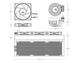 ARCTIC Liquid Freezer III Pro 360 vodeno hlađenje crno (ACFRE00180A) - Img 2
