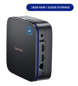 BlackView MP60 Intel N150/16GB/512GB/2xHDMI/2xUSB 3.0/1xRJ45/BT/WiFI/W11P Black - Img 2
