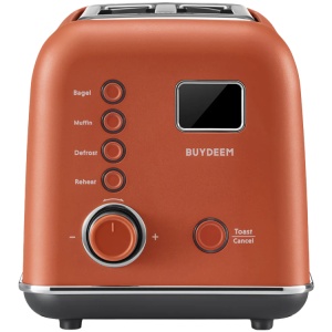 BUYDEEM 2 Slice Automatic Metal Toaster, model DT730E, color Koi Red, EU DT730E-KR/EU - Img 2