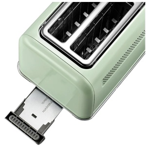 BUYDEEM 2 Slice Toaster, model DT620E, color Cozy Greenish, EU DT620E-CG/EU - Img 3