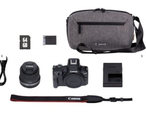 Canon EOS R50 15-45 BK Travel Kit - Img 2
