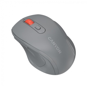 Canyon 6 buttons wireless 2.4Ghz mouse, MX8650A Sensor, DPI up to 1600,Injection case, 3 M life times left and right switches, 2xAAA battery, ABS material. Size: 105x71x40mm, Weight: 59g, Dark grey CNE-CMSW20DG - Img 3