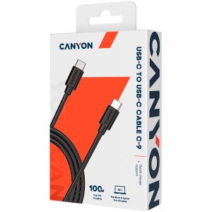 CANYON cable C-9 PD 3.0 C-C 100W 1.2m Black CNS-USBC9B - Img 2