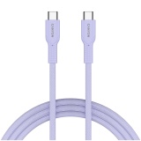 CANYON cable OnWire 60CL C-C 60W COLOR Braided 1m Purple CND-CCAP60AB10PU - Img 1