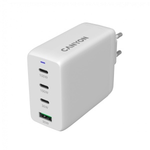 CANYON charger CU100ACC GaN 100W 3xPD 1xQC EU White CNS-CUW100ACC - Img 3