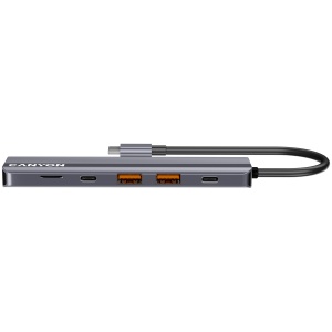 CANYON hub DS-17 6in1 4k USB-C Grey CNS-TDS17 - Img 4
