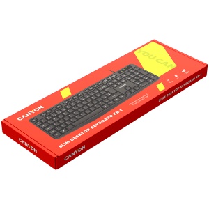 CANYON keyboard KB-1 EN/AD Wired Black CNE-CKEY01-AD - Img 3