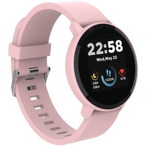 CANYON Lollypop SW-63, Smart watch, 1.3inches IPS full touch screen, Round watch, IP68 waterproof, multi-sport mode, BT5.0, compatibility with iOS and android, Pink, Host: 25.2*42.5*10.7mm, Strap: 20*250mm, 45g CNS-SW63PP - Img 2