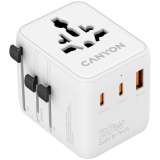 CANYON Travel Adapter OnTour 20 EU/UK/US/AUS 20W White CNS-TA20W1005W