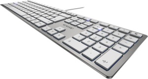 Cherry KC-6000 Slim tastatura, YU, bela/srebrna - Img 2