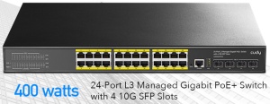 Cudy GS5024S4 24-Port Layer 3 Managed Gigabit Switch with 4 10G SFP Slots - Img 6