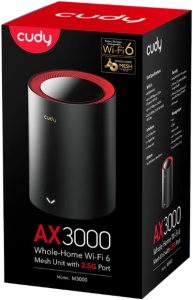 Cudy SET WR3000 AX3000 Dual Band 2.4+5Ghz MESH Ruter + M3000 1-pack AX3000 Dual Band MESH - Img 5