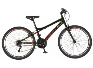 Dečija bicikla Venssini Junior Parma 24/V-brake kontra/18 brzina/crno-crvena perla - Img 3