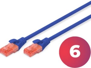 Digitus DK-1612-010/B patch 6U/UTP CCA 1m