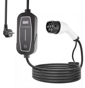 EV-MC3.7KW-10M Gembird Mobilni EV punjac Schuko na Type 2, 16A 1-faza (3.7 kW), 10 m