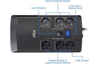FSP UPS Nano Fit 800 800 VA / 480W - Img 3