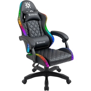 Gaming stolica Defender Energy/RGB/eko koža/do 100kg/crna - Img 3