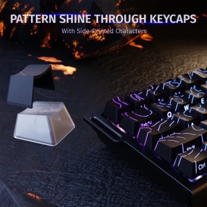 Gaming tastatura Attack Shark X68HE Magnetic Switch/RT/Snap Tap/DKS/MT/TGL/Black Contour - Img 2