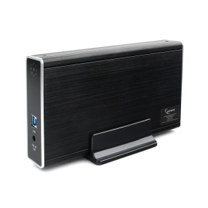 Gembird HDD/SSD External Enclosure, 3.5", SATAIII, USB3.0, Aluminium, Black EE3-U3S-3