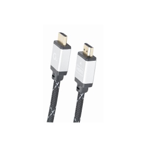 Gembird MONITOR Cable, Select Plus Series, High speed HDMI 4K with Ethernet, HDMI/HDMI M/M, Gold Plated, Braided, 5m CCB-HDMIL-5M
