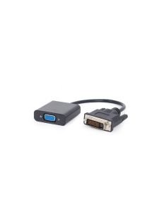 Gembird VIDEO Adapter DVI-D to VGA HD15, M/F, Cable 20cm, Black A-DVID-VGAF-01
