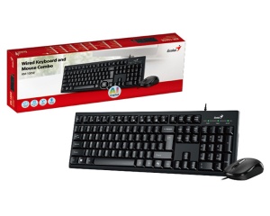GENIUS KM-100SE USB YU crna tastatura+ USB crni miš * - Img 1