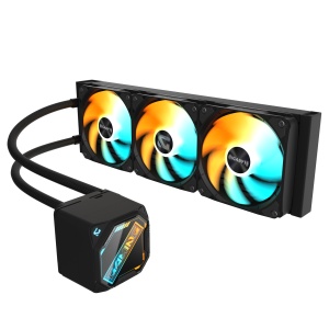 Gigabyte GAMING 360 Black, DIY-friendly fans with slide-lock and DAISY-CHAIN, The ARGB fan lighting can be synchronized with other devices GP-GIGABYTE GME 360 *