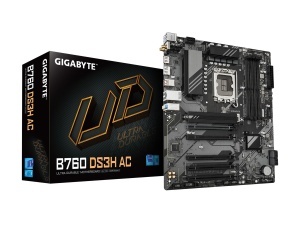 Gigabyte LGA1700, B760 Chipset, 4x DDR4, Support 13th and 12th Gen, Fast Networks：GbE LAN B760 DS3H DDR4 *