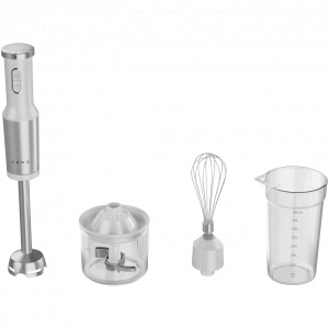 Hand Blender, 1200W in CB, White, Tiger Teeth Cutter, Whisk, Food Processor, Cup AHB0004W - Img 2