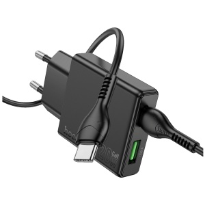hoco. Punjač kućni, brzi, PD20W + QC3.0 Dual Port - N38 Delgado type C - Img 3