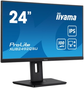 IIYAMA 23.8" XUB2492QSU-B1 2560x1440 100Hz, 0.5ms, USB Hub