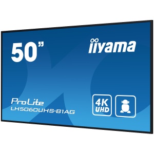 IIYAMA LFD LH5060UHS-B1AG 50" 4K UHD professional digital signage 3840x2160 16:9 500 cd/m² 1200:1 8ms Android 11 OS, iiSignage², FailOver, EShare landscape, portrait LH5060UHS-B1AG * - Img 3