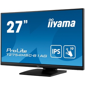 IIYAMA Multiboard T2754MSC-B1AG 27" PCAP 10P Touch, Anti Glare coating, 1920x1080, IPS-panel, Slim Bezel, Speakers, VGA, HDMI, Double Hinge stand, 300cd/m², USB (1x 3.0), 5ms, USB Touch Interface EAN:4948570118632 T2754MSC-B1AG - Img 2