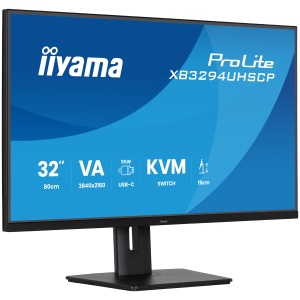 Iiyama PROLITE XB3294UHSCP-B1 LED monitor 31.5 3840 x 2160 4K 60 Hz VA 400 cd 3000 2 ms HDMI DP USB-C SPEAKERS BLACK XB3294UHSCP-B1 - Img 2
